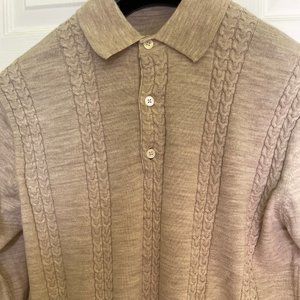 Machine Washable 80 Merino 20 Nylon Polo Sweater